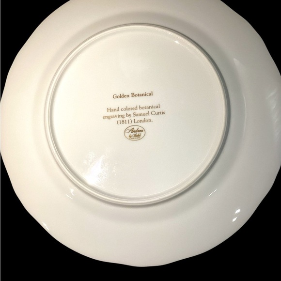 Sadek Andrea Porcelain Dessert Plate And Matching Porcelain Cake Knife, Vintage. - Picture 6 of 7